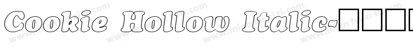 Cookie Hollow Italic字体转换